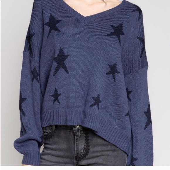 Indigo Blue POL Star Sweater - Picture 5 of 6